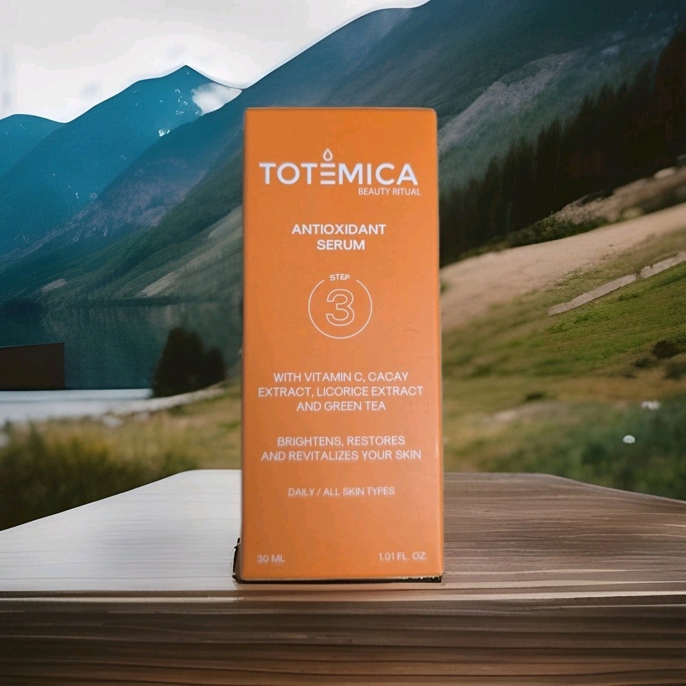 Totemica Daily Antioxidant Facial Serum - Restore & Brighten - 1 Oz New Orig Box
